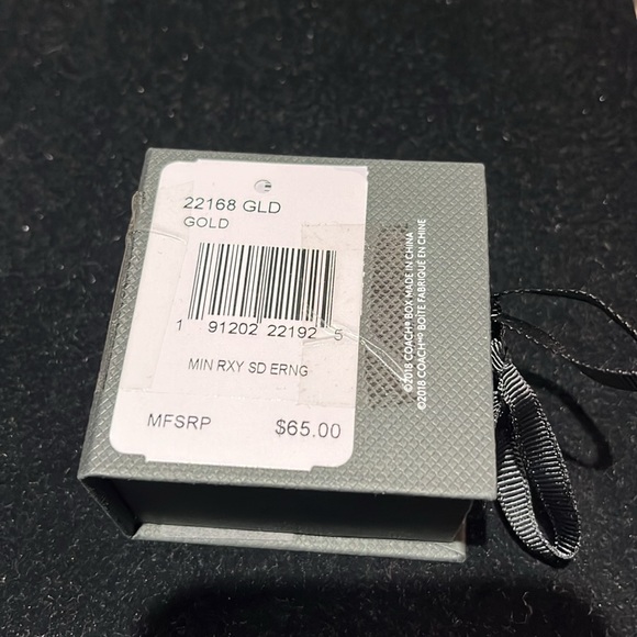 Coach Mini Demi Fine Rexy Stud Earrings - Picture 3 of 8